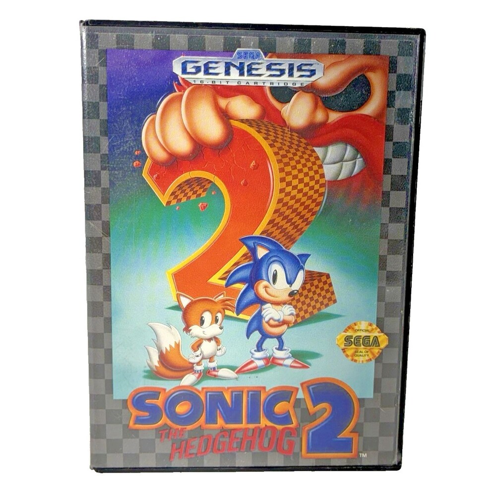 Sonic the Hedgehog 2 Sega Genesis Vintage 1992 in Box Tested